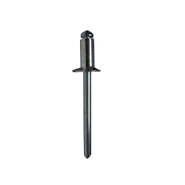 Blind Rivet, Countersunk Head, 0.125 in Dia., 0.39 in L, Aluminum Body, 1000 PK